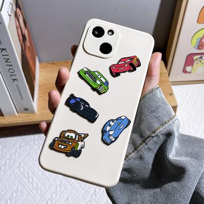 Cars Metal Refrigerator Sticker Mobile Phone Sticker DIY Accessories Flat Without Needle Badge Decoration