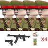 Militär WW2 Russland Soldaten Figuren Bausteine Armee Infanterie Sowjetunion Krieger Offizier Militärwaffen Steine Spielzeug Kind