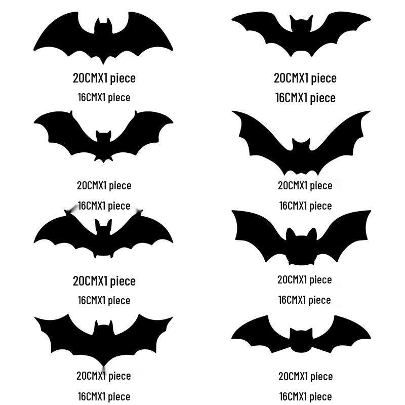 3D Luminous Halloween Bat Wall Stickers - Ghost Festival Decorations