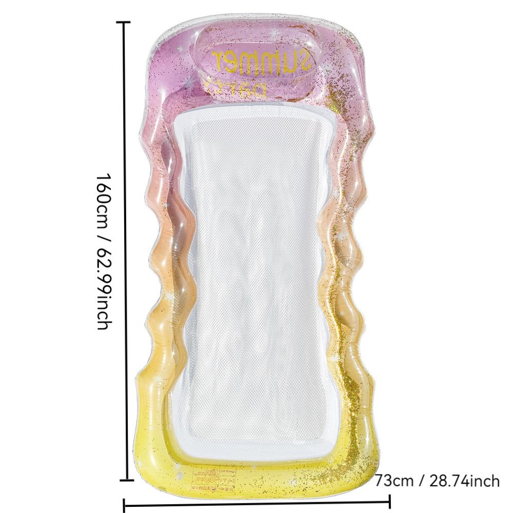 New Style Daisy Stripe Inflatable Pool Float Lounger