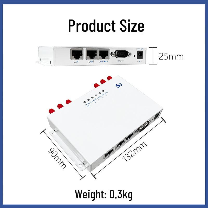 5G WiFi 6 CPE Router with Web Backend, SIM Slot, High-Speed Internet, Gigabit LAN Port, DTU Support