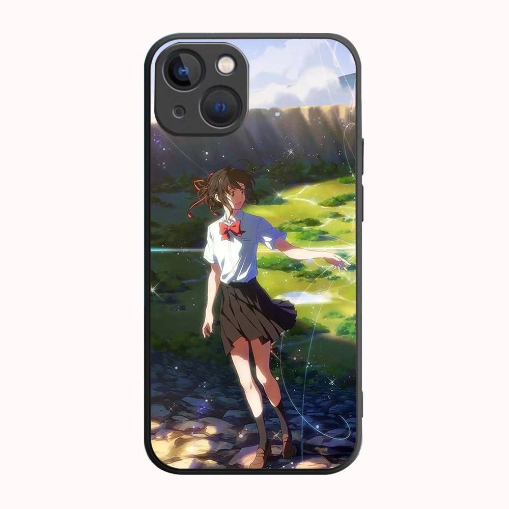 B-32 Your Name  Black Case for Redmi 10A 10C 12C 13C 9A 9C 9T A3X Note 10 9 9S 10S iPhone 11 12 13 14 15 16 X XS Pro Max Mini 7 8 Plus XR