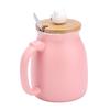 1Pc Lovely Cat Ceramic Cup with Spoon and Lid  Coffee Water Milk Mug for Drinkware Gift
