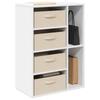 White Sideboard with Drawers 60 X 33.5 X 84 Cm