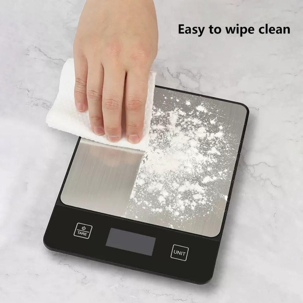 Stainless Steel Gram Scale Digital Display Kitchen Scale Easy To Clean Baking Scale  Food Measuring