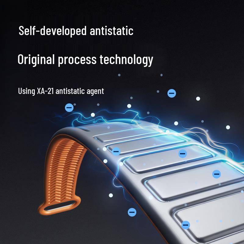 Anti-Static Negative Ion Silicone and Metal Magnet Bracelet Pendant