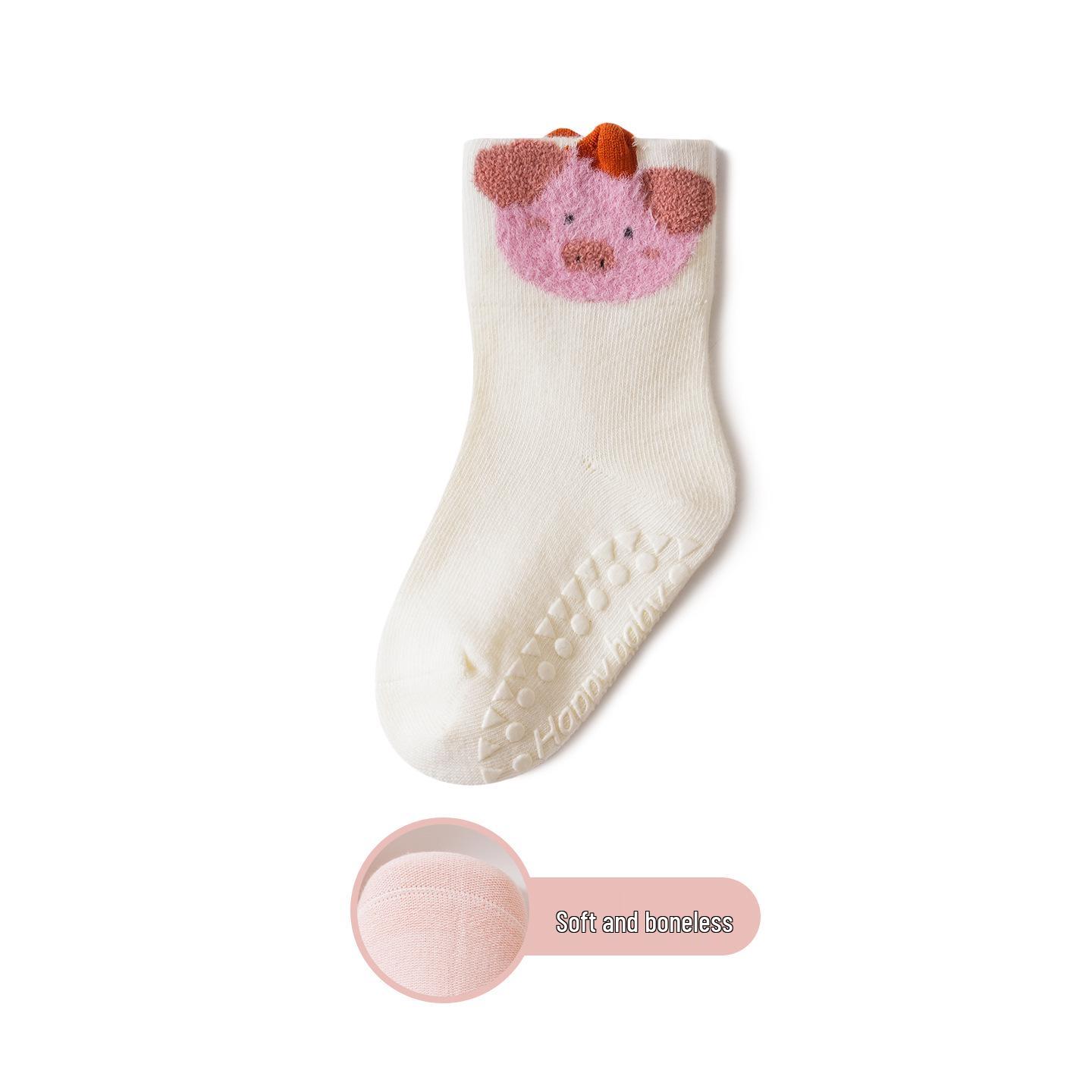 

Детские нескользящие носки средней длины для мальчиков и девочек - Весна/Осень 1-3 years L (foot length 11-14cm)