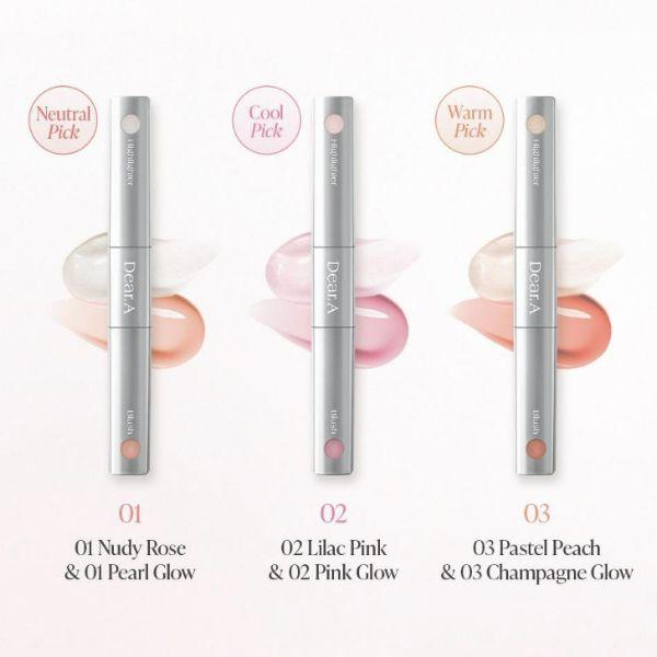 DEAR.A Stick Double Blush & Illuminateur 1,8g