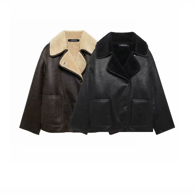 Kaslead New Arrival Women's Clothing Fashion Style Stylish Simple and Versatile Casual Double-Sided Outwear 3548246