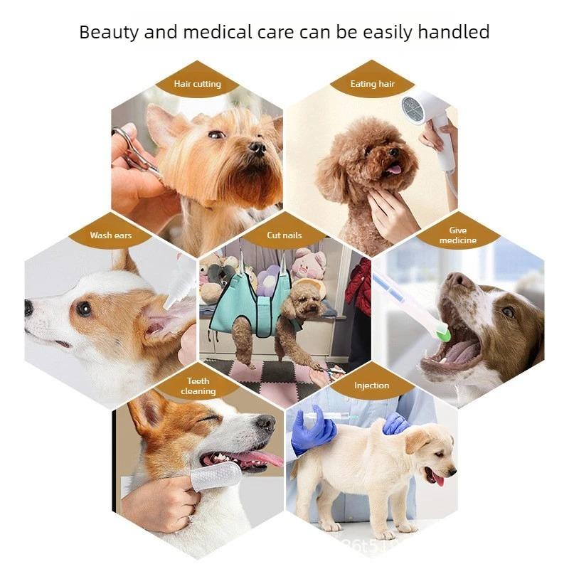 Cat Grooming Hammock Harness for Cats Dogs Relaxation Cat Nail Trimming Restraint Restraint Pet Sling for Grooming Hammocks