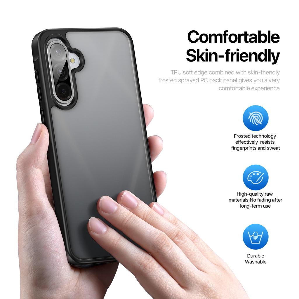 For Samsung Galaxy A56 5G/A36 5G Case DUX DUCIS Yind Series Matte Anti-Fingerprint TPU+PC Phone Back Cover