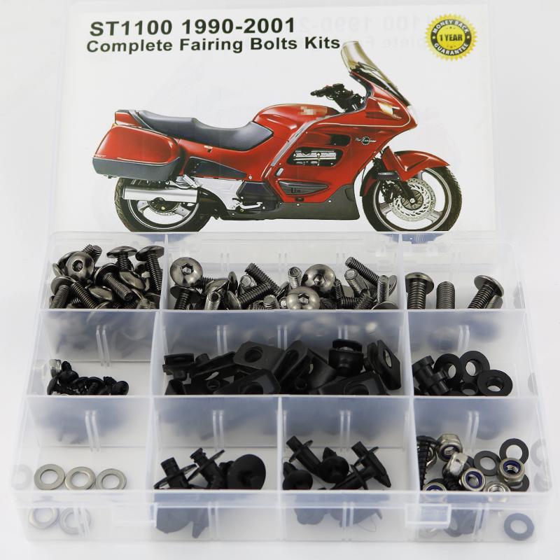 Passend für HONDA ST1100 1990-2002 Kompletter Verkleidungsschrauben-Satz Motorrad Verkleidung Karosserie Schrauben Bolzen Speed Nuts