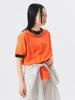 BEAMS BOY TEE Goodwear Special Order Short Sleeve Ringer Tee M S/S Women's ORANGEBLACK
