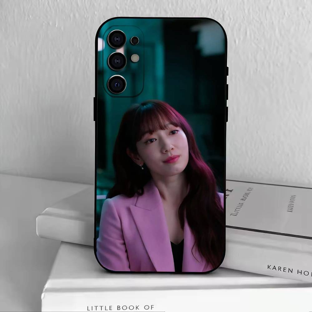 Actor Park S-Shin-hye Phone Case For Samsung S25,S24,S21,S22,S23,S30,Ultra,S20,Plus,Fe,Lite,Note,10,Black Cover