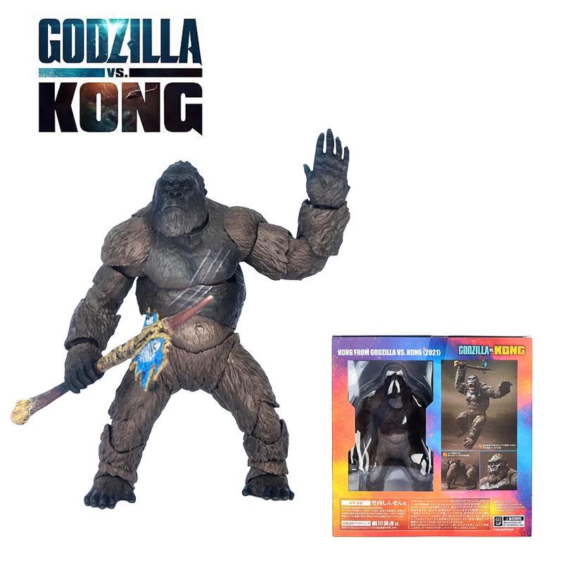 Godzilla Vs Kong King Kong Toy Model Figure Highly Posable Pvc Material 14cm Height