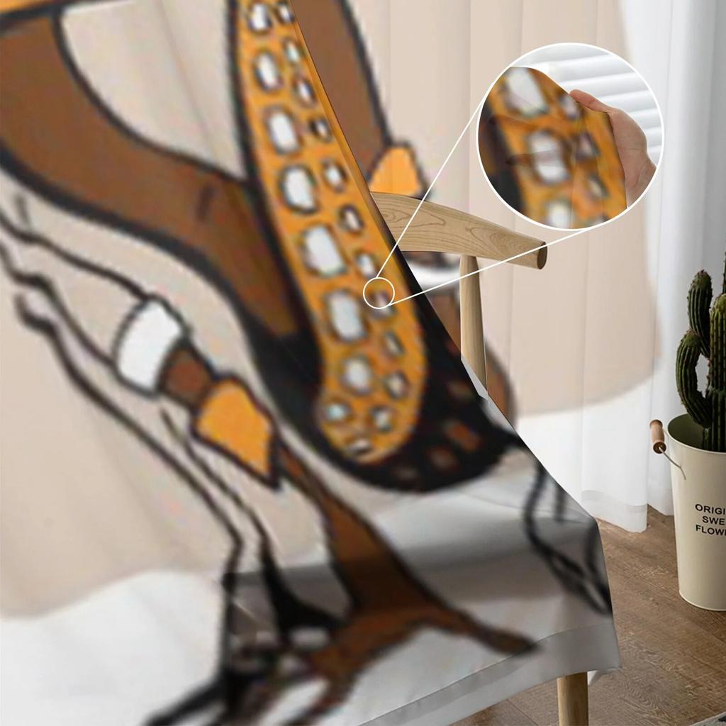 African Woman Ethnic Style Tulle Sheer Curtains for Living Room the Room Bedroom Kitchen Decoration Voile Organza Curtains