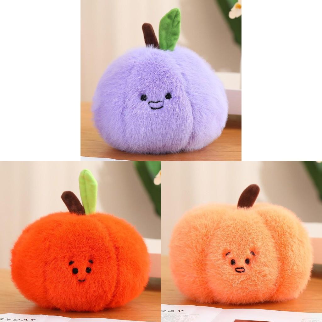 Fruit Plush Characters Featuring Persimmon Blueberry Pumpkin Pear Display Home