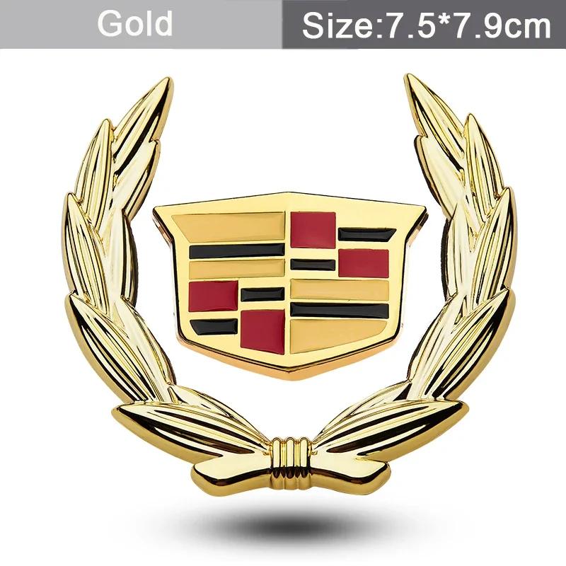 3D Metall für Cadillac Escalade CTS CT5 XT5 XTS XLR BLS SLS STS ATS XT4 CT4 2025 Auto Karosserie Heckscheibe Seitenaufkleber Emblem Abziehbilder