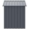 Vidaxl Buda Dla Psa, Z Dachem, Antracytowa, 117X103X123 Cm, Stal