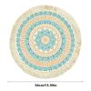 Natural Heat Resistant Bohemian Placemat Non-Slip Weave Braided Table Mat Jute Tassel Woven Mat Kitchen Table