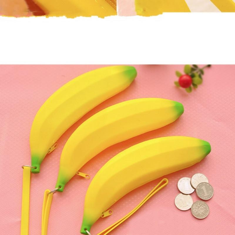 Cute silicone coin purse Banana purse Korean student hand coin purse