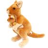 Kangaroo Doll Plush Toy Mother and Child Kangaroo Rag Doll Zoo Doll Children Boys Comfort Gift
