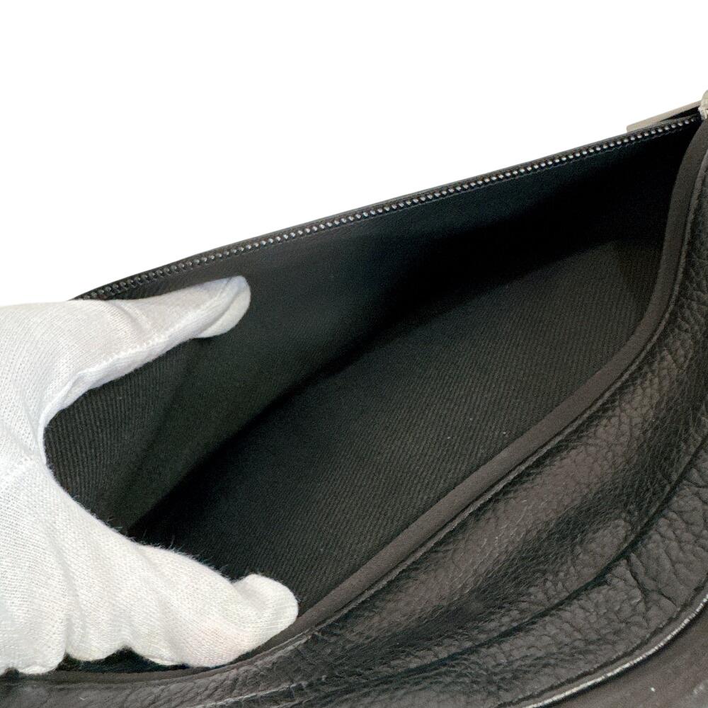 Dunhill Pouch Clutch Bag Leather Business Bag Black Leather Used