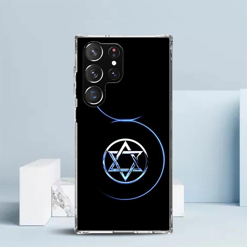 David Jewish Star Symbol Phone Case For Samsung Galaxy S24 S25 Edge S26 Ultra S22 S23 Plus S21 + S20 FE Soft TPU Back Cover Gala