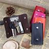 Pu Leather Key Holders Women Men Keys Organizer Fashion Solid Key Wallets Key Pouch Car Keychain Housekeeper Keychain Wallet