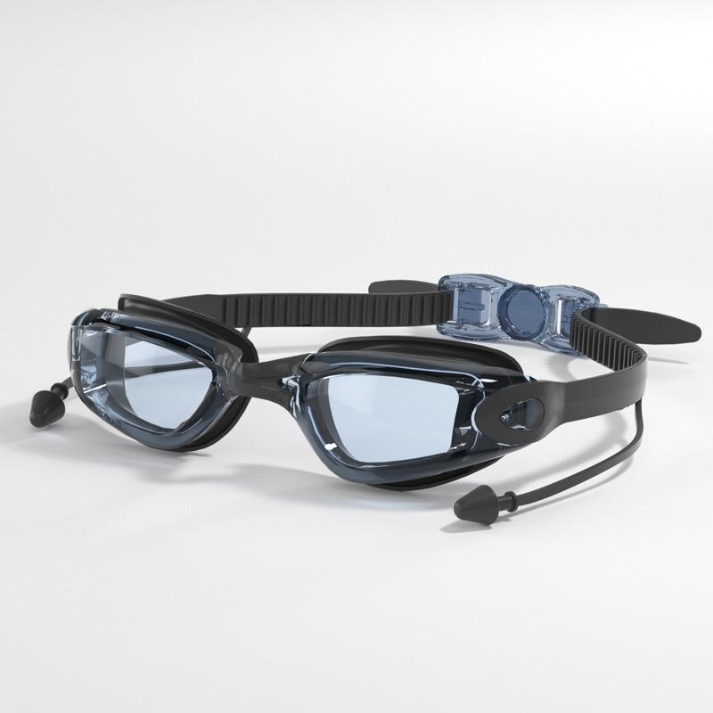 

1 шт. профессиональные очки для плавания, очки для плавания с берушами, зажим для носа, гальванизированные, водонепроницаемые, силиконовые, 4,5 см