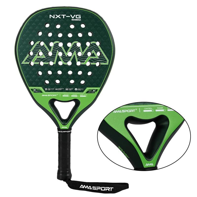 Padel Racket Carbon Fiber Professional Training Single Paddle Men Women