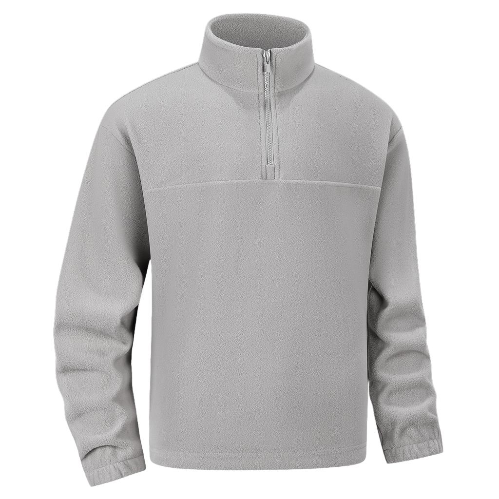 Brand Quality Thicken Warm Fleece Sweatshirt For Men Zipper Neck Pullover Sportswear New Men'S Sweatshirt Soft Shell Mens Jacket