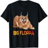 חולצת טי עם מם 'ביג פלופה' - חתול קרקל חמוד