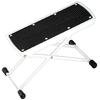 Steel Reinforced Guitar Foot Stool 6 Adjustable Positions Foldable Frame Slip Resistant Rubber Base For Enhanced Comfort