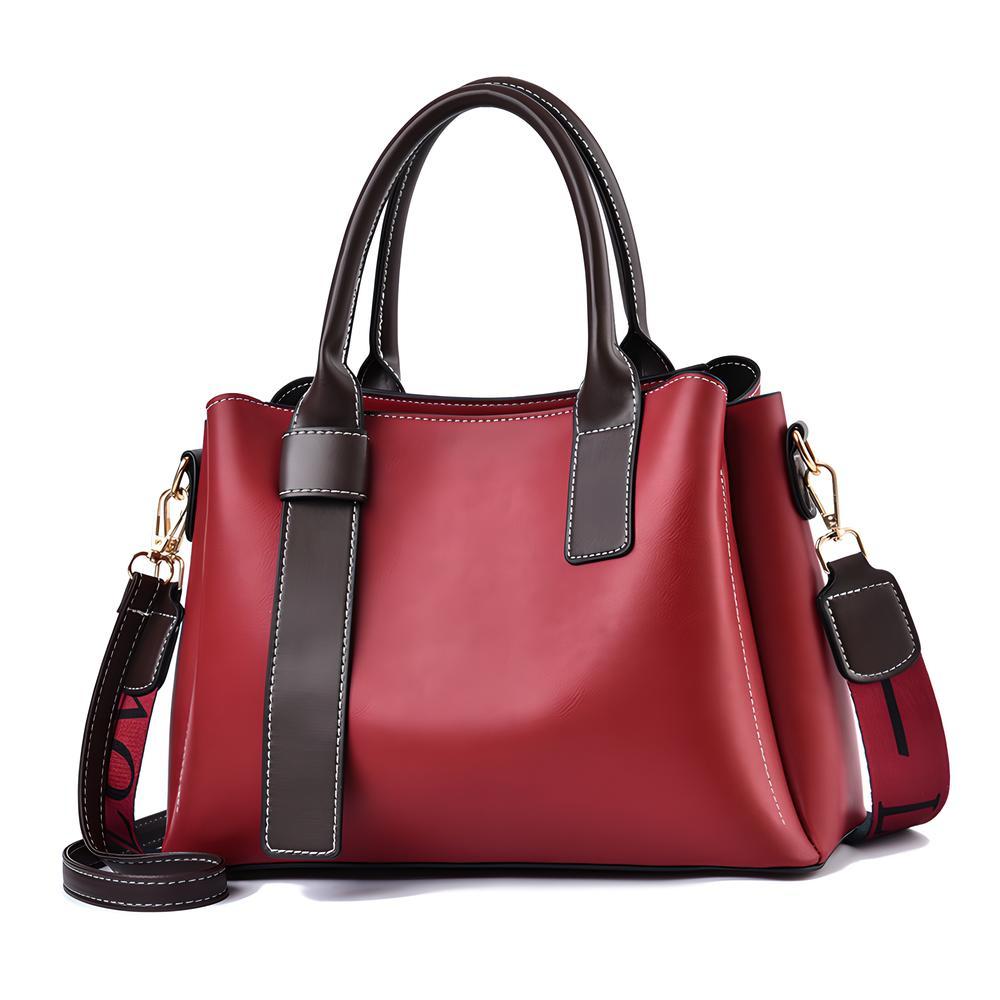 Soft Leather Crossbody Bag High-Capacity Women Handbag Business Commuting Tote Bag Versatile Shopping Travel Lady Shoulder Bag