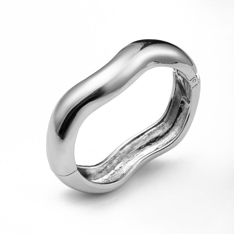 New jewelry Simple circle open bracelet Irregular ancient zinc alloy bracelet jewelry