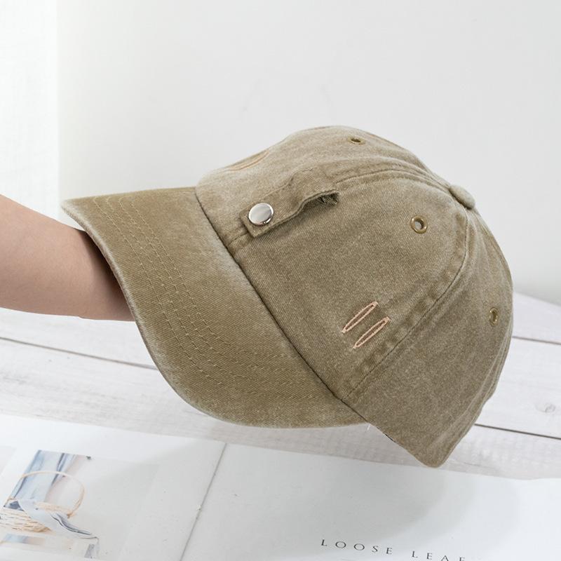 New Cat Ears Sunglasses Baseball Cap Y2K Cotton Washed Pilot Snapback Caps Gorras Women And Men Outdoor Sunshade Sun Hats Unisex