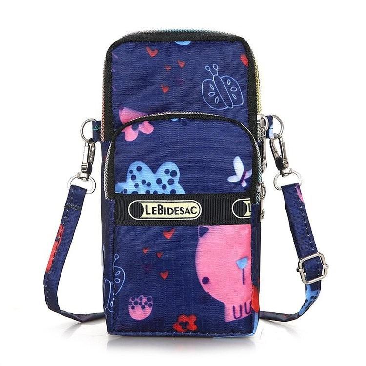 Elegant Retro Nylon Phone Pouch For Women With Eye-catching Designs And Colors
