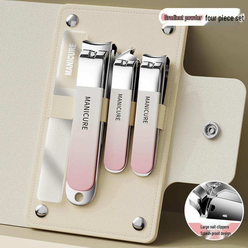 Haushalts-Anti-Spritz-Pediküre-Nagelknipser-Set - Mittlere Größe, Flache & Schräge Knipser