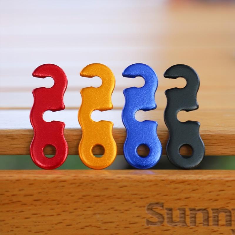 10Pcs Adjustable Tent Rope Buckle Aluminum Wind Cord Buckle Sturdy Rope Buckle For Outdoor Camping Tents Accessories