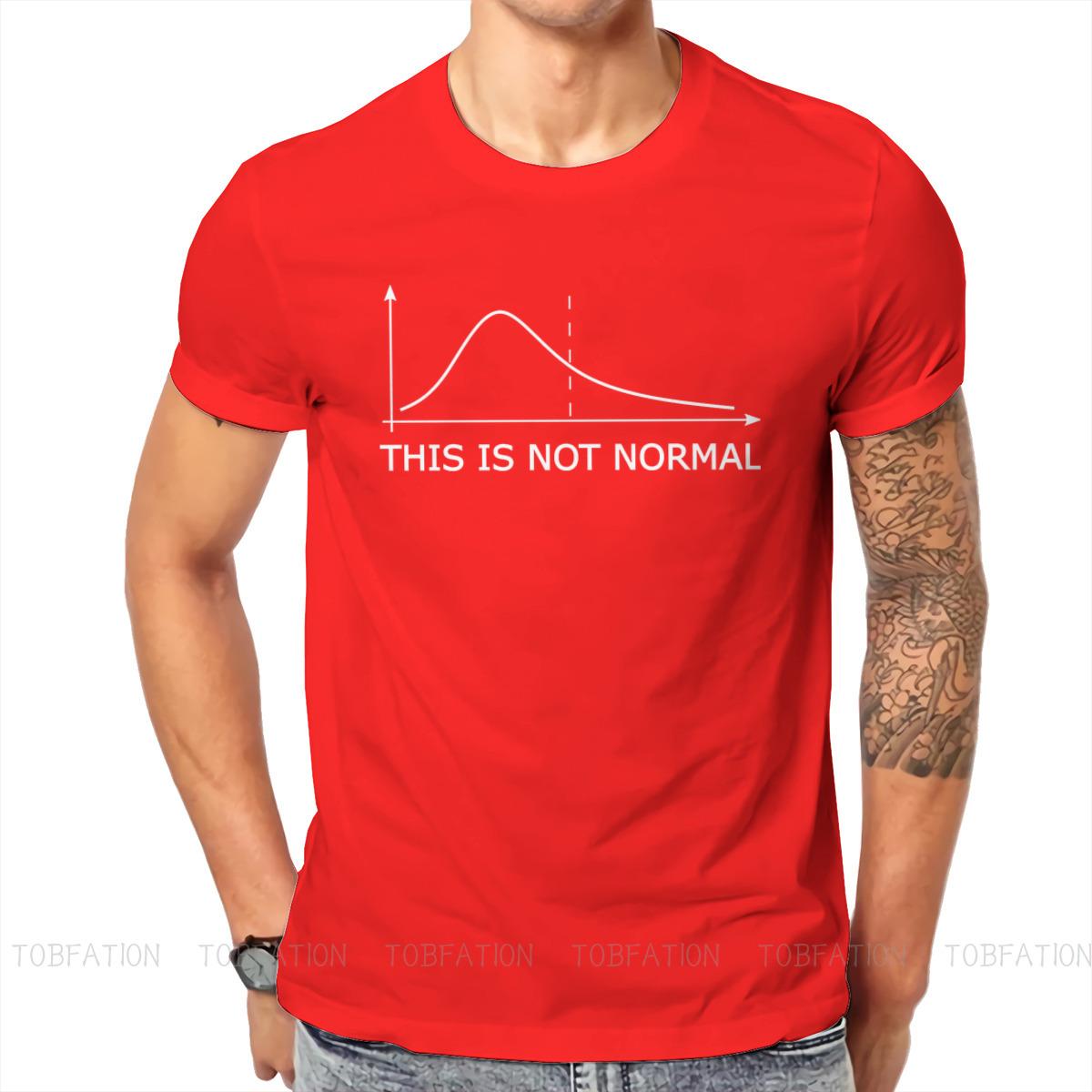 ZX Math Mathematics Meme This is Not Normal T Shirt Classic Graphic High Quality Tshirt Loose ONeck Streetwear S