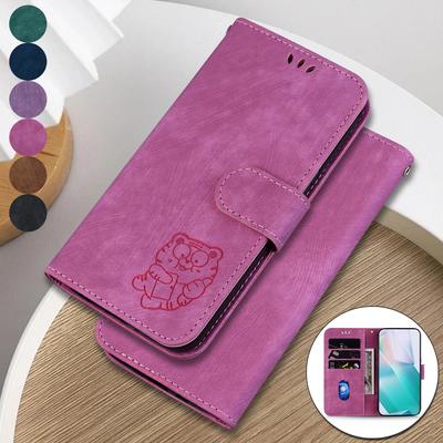 Retro Lovely Tiger ādas futrālis, kas paredzēts OnePlus Nord 4/Nord N30 SE N20 SE/Nord 2T Kickstand Wallet Card slots Book Cover maciņš OnePlus 11/Nord N20