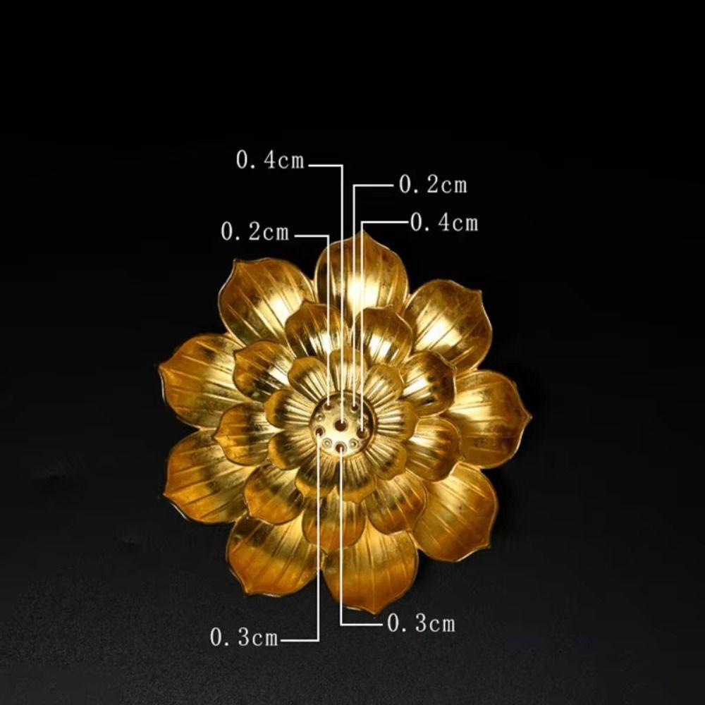 Räucherstäbchenhalter mit 6 Löchern, 2/3-lagig, Lotus-Aromatherapie-Ständer, Räuchergefäß, Heimdekoration