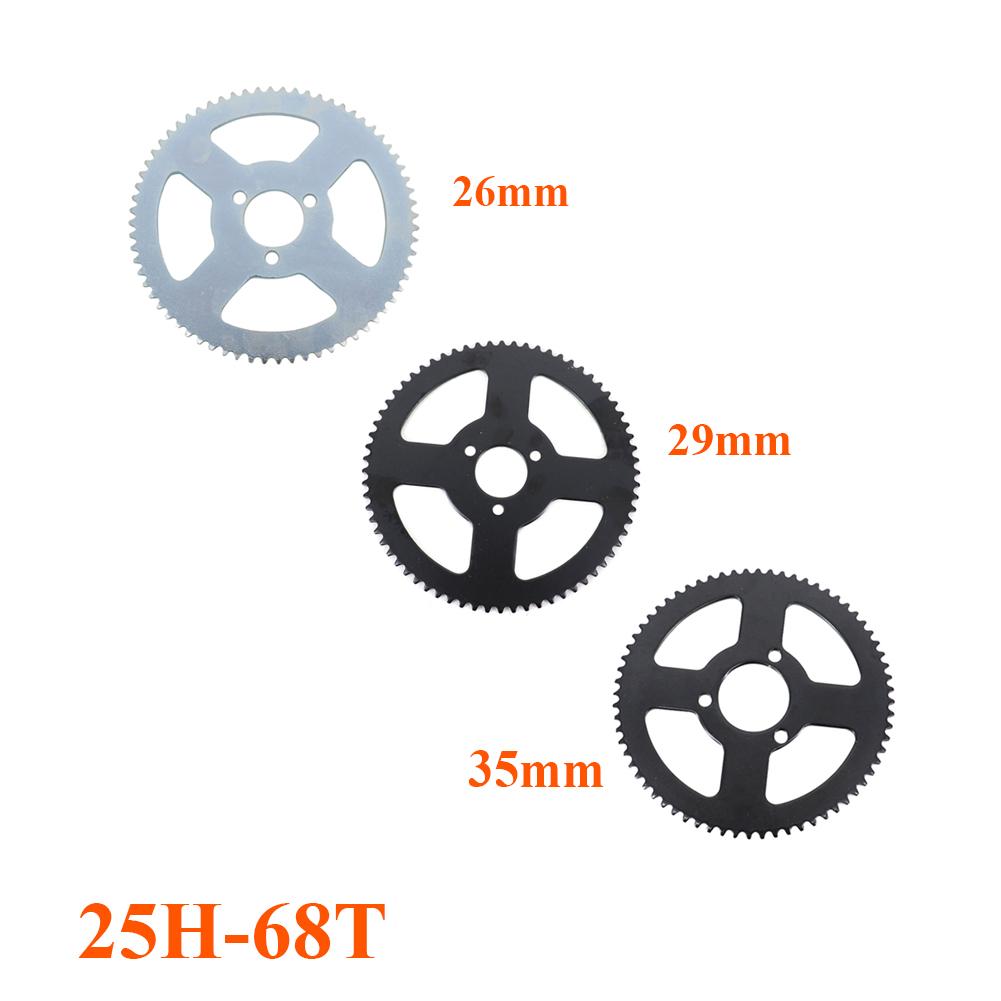 25H Chain 68T Tooth 26mm/29mm/35mm Rear Gear Sprocket Plate For 47cc 49cc Mini Moto ATV Quad Dirt Pit Pocket Bike Scooter Parts