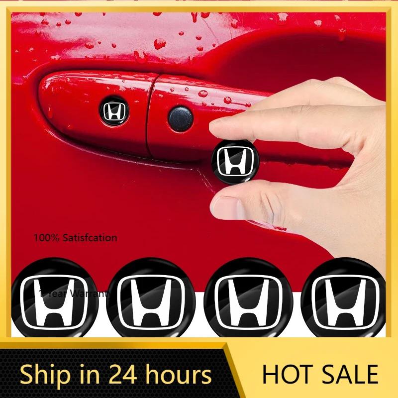 For Honda Car Lock Keyhole Stickers Door Lock Protect Car Stickers for Honda Accord Odyssey Civic CRV Inspire Envix Crider City