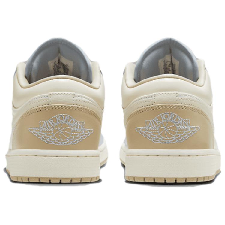 Jordan Air  1 Low Se Non-Slip Wear-Resistant Low-Top Lifestyle Shoes Unisex Sneaker White Brown HQ4186-111