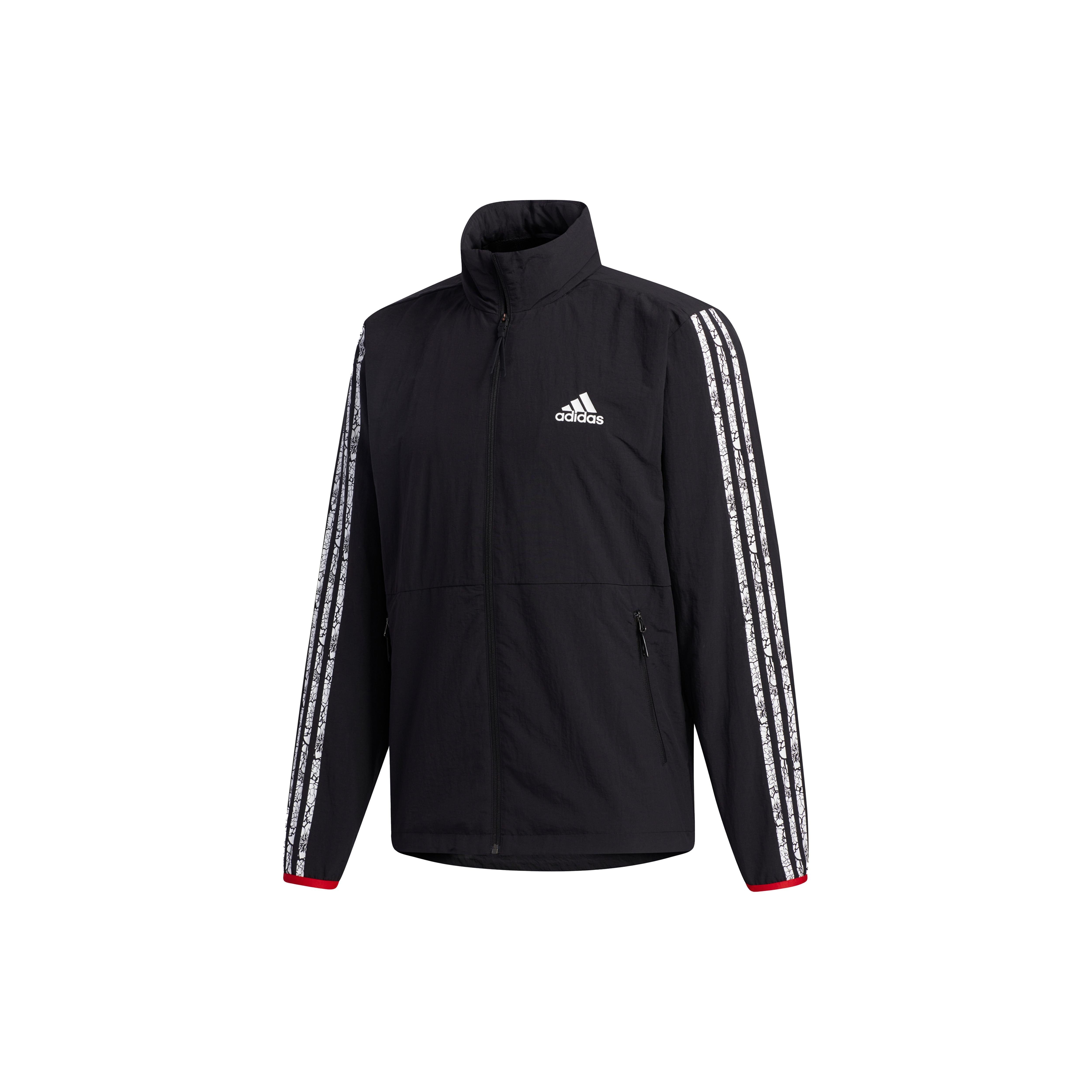 adidas VD Windbreaker Stripe Casual Sports Jacket Black Men s GV5151 M