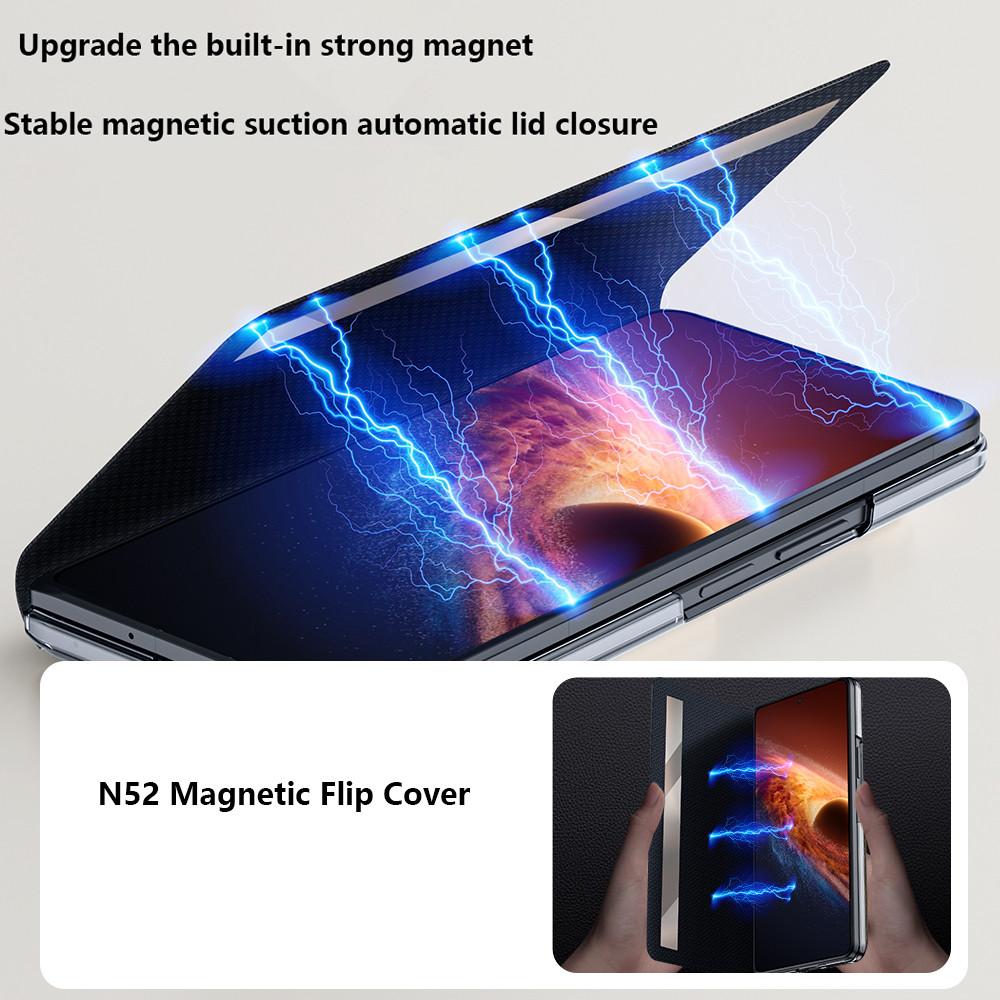 Luxus Leder Klapphandy Hülle für Huawei Honor Magic V6 MagicV5 5G Rundumschutz Hardware Ständer Schutzhülle