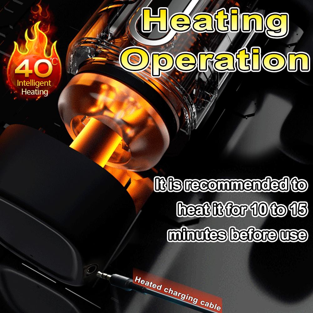 2026 Electric 10 Telescopic 10 Vibrator 4 Sucking Voice Interactive LED Display Adult Male Masturbation Entertainment Airplane Cup
