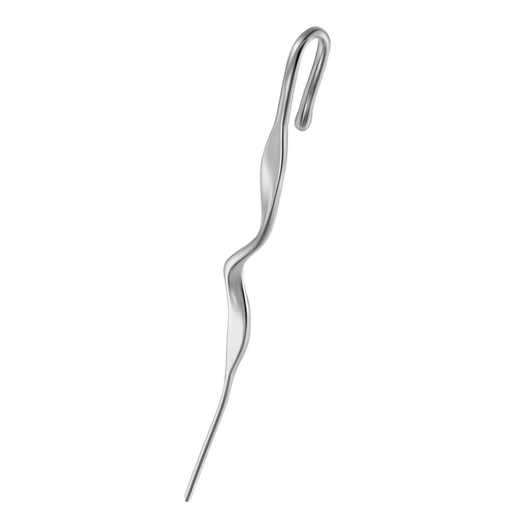 Durable Slant Line Cut Piercing Studs Stainless Steel Piercing Earrings with Delicate Patterns for Daily Wear Parties